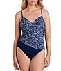 Shape Solver Dot Print Criss Cross Mio Swim One Piece - Image 1