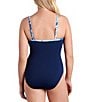 Shape Solver Floral Palm Criss Cross Mio Swim One Piece - Image 2