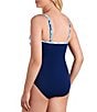 Shape Solver Floral Palm Criss Cross Mio Swim One Piece - Image 3