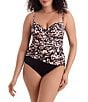Shape Solver Flutter Mosaic Surplice One-Piece Swimsuit - Image 1