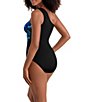 Shape Solver Leaf Sensation Tummy Control One Shoulder One Piece Swimsuit - Image 3