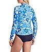 Shape Solver Mock Neck Sun Swim Cover-Up Shirt - Image 3