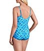 Shape Solver Mosaic Tile Crossover Sarong Swim One Piece - Image 3