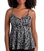 Shape Solver Pebble Beach V-Neck Underwire Tankini Swim Top - Image 1