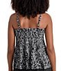 Shape Solver Pebble Beach V-Neck Underwire Tankini Swim Top - Image 2