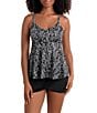 Shape Solver Pebble Beach V-Neck Underwire Tankini Swim Top - Image 3