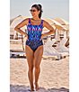 Shape Solver Sport Phantasm Square Neck Tank One Piece Swimsuit - Image 4