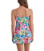 Shape Solver Summer Splash Tummy Control Square Neck One Piece Swimdress - Image 2