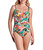 Shape Solver Twist Bra Swim One Piece - Image 1