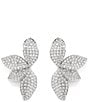SHASHI Alisa Rhinestone Drop Earrings, Color:Silver - Image 1