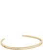 SHASHI Aura Crystal Bracelet Cuff Bracelet, Color:Gold - Image 1