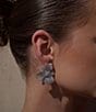 SHASHI Crystal Eden Statement Oversized Drop Earrings, Color:Silver - Image 5