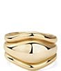 SHASHI Delphine Scuptural Ring Set, Color:Gold - Image 1