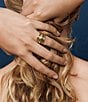 SHASHI Delphine Scuptural Ring Set, Color:Gold - Image 2