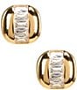 SHASHI Dion Petite Stud Earrings, Color:Two Tone - Image 1