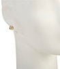 SHASHI Dion Petite Stud Earrings, Color:Two Tone - Image 2