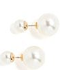 SHASHI Double Ball Pearl Stud Earrings, Color:Pearl - Image 1
