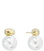 SHASHI Empress Double Drop Earrings, Color:Gold - Image 1