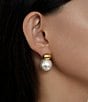 SHASHI Empress Double Drop Earrings, Color:Gold - Image 2