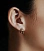 SHASHI Gemini Two Tone Hoop Earrings, Color:Two Tone - Image 2