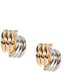SHASHI Grace Stud Earrings, Color:Two Tone - Image 1