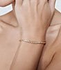SHASHI Graduated Bezel Tennis Line Bracelet, Color:Gold - Image 2
