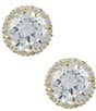 SHASHI Halo Stud Earrings - Image 1