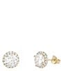 SHASHI Halo Stud Earrings - Image 2