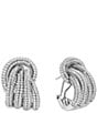 SHASHI Margaux Pave Drop Earrings, Color:Silver - Image 1