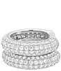 SHASHI Micro Pave Ear Cuffs, Color:Silver - Image 1