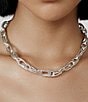 SHASHI Palace Chain Necklace, Color:Silver - Image 2