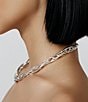 SHASHI Palace Chain Necklace, Color:Silver - Image 3