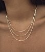 SHASHI Petite Lady Triples Short Multi Strand Necklace, Color:Gold - Image 2