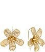 SHASHI Tina Flower Statement Drop Earrings, Color:Gold - Image 1