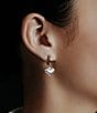 SHASHI Two Tone Heart Huggie Hoop Earrings, Color:Two Tone - Image 2