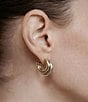 SHASHI Two Tone Hoop Earrings, Color:Two Tone - Image 2