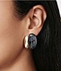 SHASHI Una Sculpted Drop Earrings, Color:Gold/Blue - Image 2