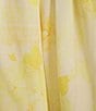Gianni Bini x Shea Leigh Mills Limoncello Floral Print Sleeveless Satin Mini Baby Doll Romper, Color:Yellow Floral - Image 4