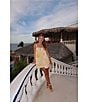 Gianni Bini x Shea Leigh Mills Limoncello Floral Print Sleeveless Satin Mini Baby Doll Romper, Color:Yellow Floral - Image 6