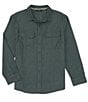 Color:Forest - Image 1 - Shalva Eco Long-Sleeve Woven Shirt