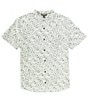 Color:Dark Thyme - Image 1 - Short-Sleeve Mancari Print Woven Shirt
