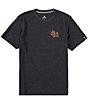 Color:Black - Image 2 - Short Sleeve Purpose Graphic Logo T-Shirt