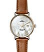 SHINOLA Women's Canfield Quartz Analog Leather Strap Watch - Image 4