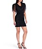 Siena Cowl Neck Sleek Stretch Mini Dress - Image 3
