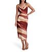 SIENA Double Hardware Printed Midi Dress - Image 1
