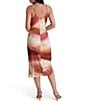 SIENA Double Hardware Printed Midi Dress - Image 2