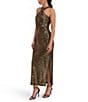 SIENA Halter Sequin Mesh Long Dress, Color:Bronze/Black - Image 3
