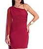 Siena One Shoulder Cape Sleeve Dress - Image 4