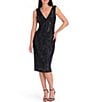 Siena Sequin V-Neck Mesh Sequin Dress - Image 1