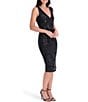 Siena Sequin V-Neck Mesh Sequin Dress - Image 3
